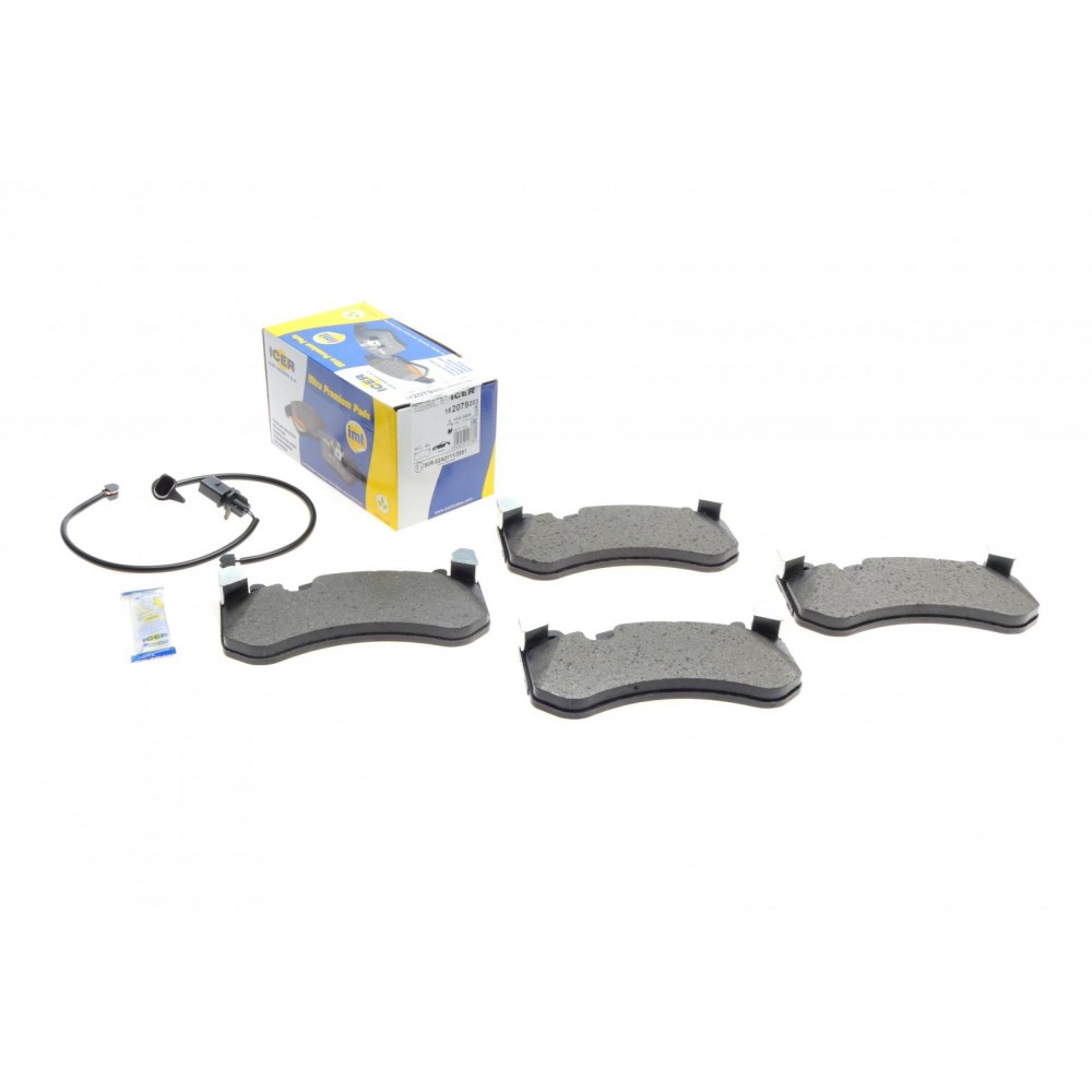 Колодки гальмівні (передні) Audi A6 4.0/5.0 08-18/A7 4.0 13-18 (Brembo) (з датчиком)