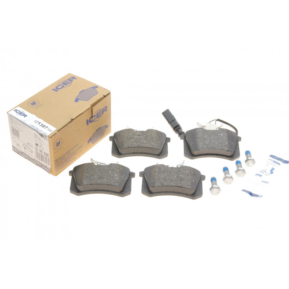 Колодки гальмівні (задні) Ford Galaxy 95-06/VW Sharan/Seat Alhambra 95-10/Ibiza 03-08 (+датчик)