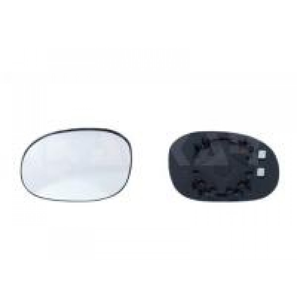 Скло дзеркала (L) (з пластиком) Citroen C2/C3/Peugeot 1007/206 03-