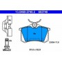 Колодки гальмівні (задні) Citroen C3 09-/Renault Megane 96-/VW Golf 93-99 (Lucas/TRW)
