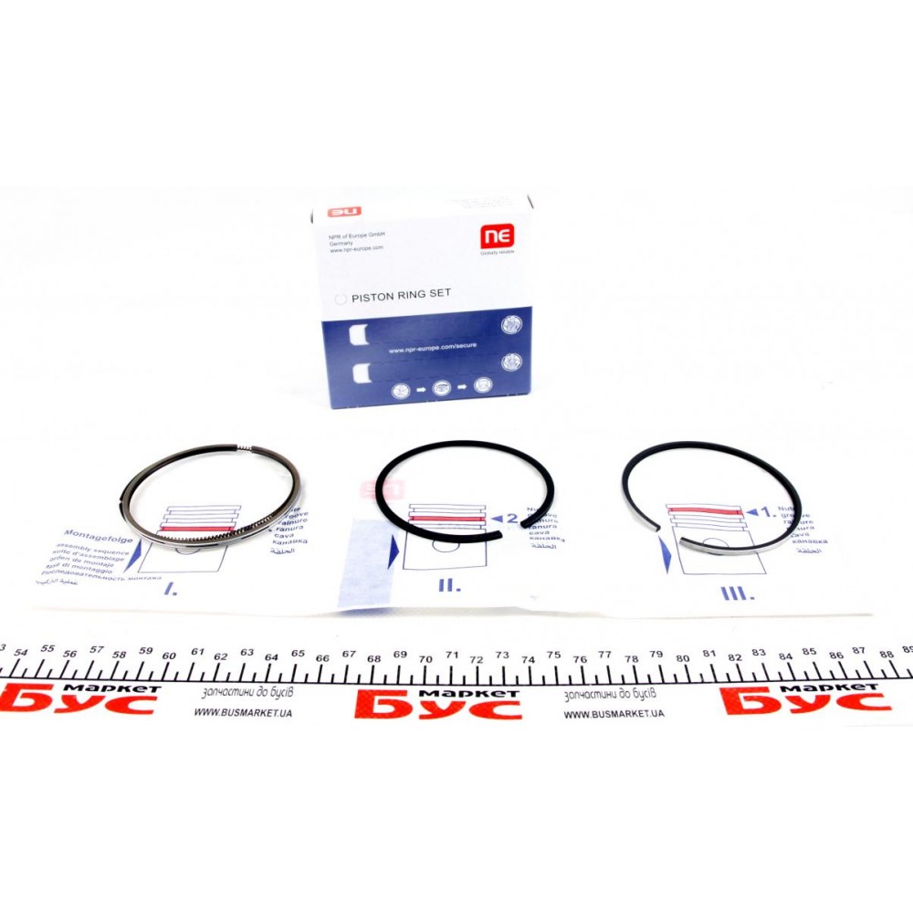 Кільця поршневі VW LT/T4/T5 2.5TDI (81.50mm/+0.5) (2.5-2-3) = 8950095000