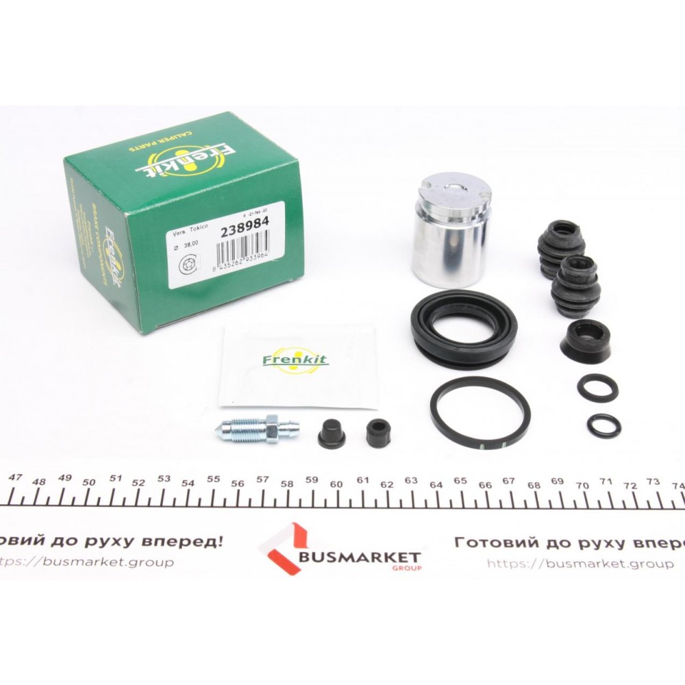 Ремкомплект супорта (заднього) Toyota Auris/Yaris 05- (d=38mm) (+поршень з механізмом) (Tokico)