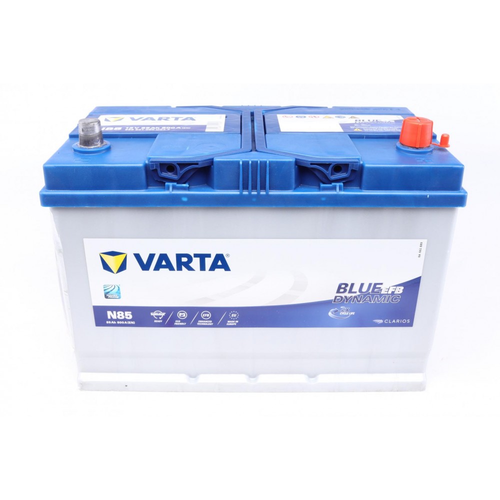Акумуляторна батарея 85Ah/800A (306x173x225/+R/B01) (Start-Stop EFB) Blue Dynamic N85 Азія