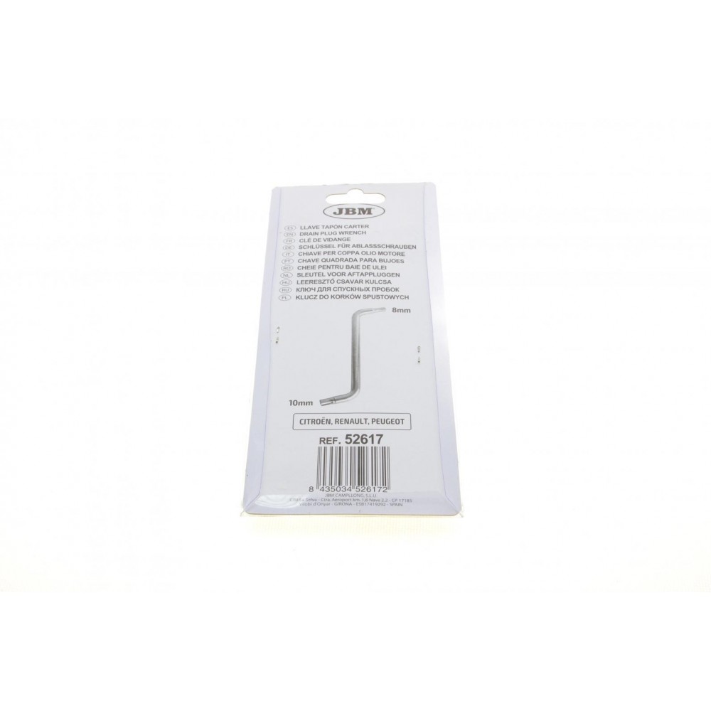 Ключ для зняття пробок спускових Citroen/Peugeot/Renault (8-10mm)