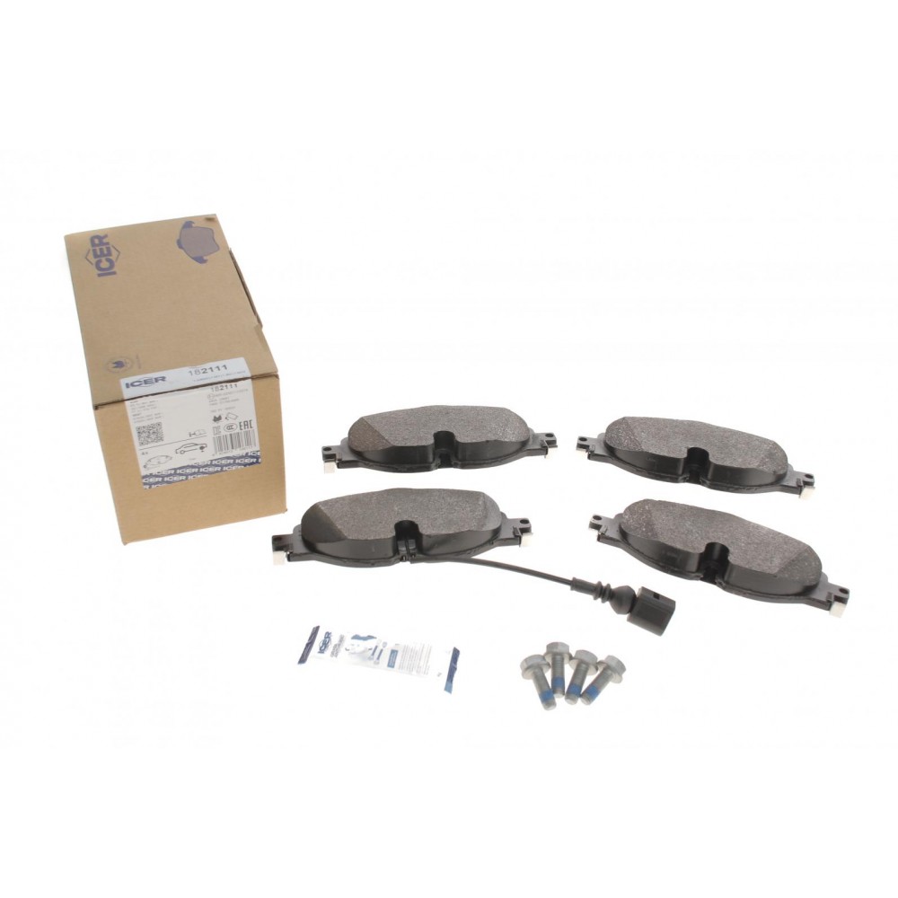 Колодки гальмівні (передні) Audi A3/Q2/Q3/Seat/Skoda Octavia/Kodiaq/VW Golf/Passat B8 12- (+датчик)