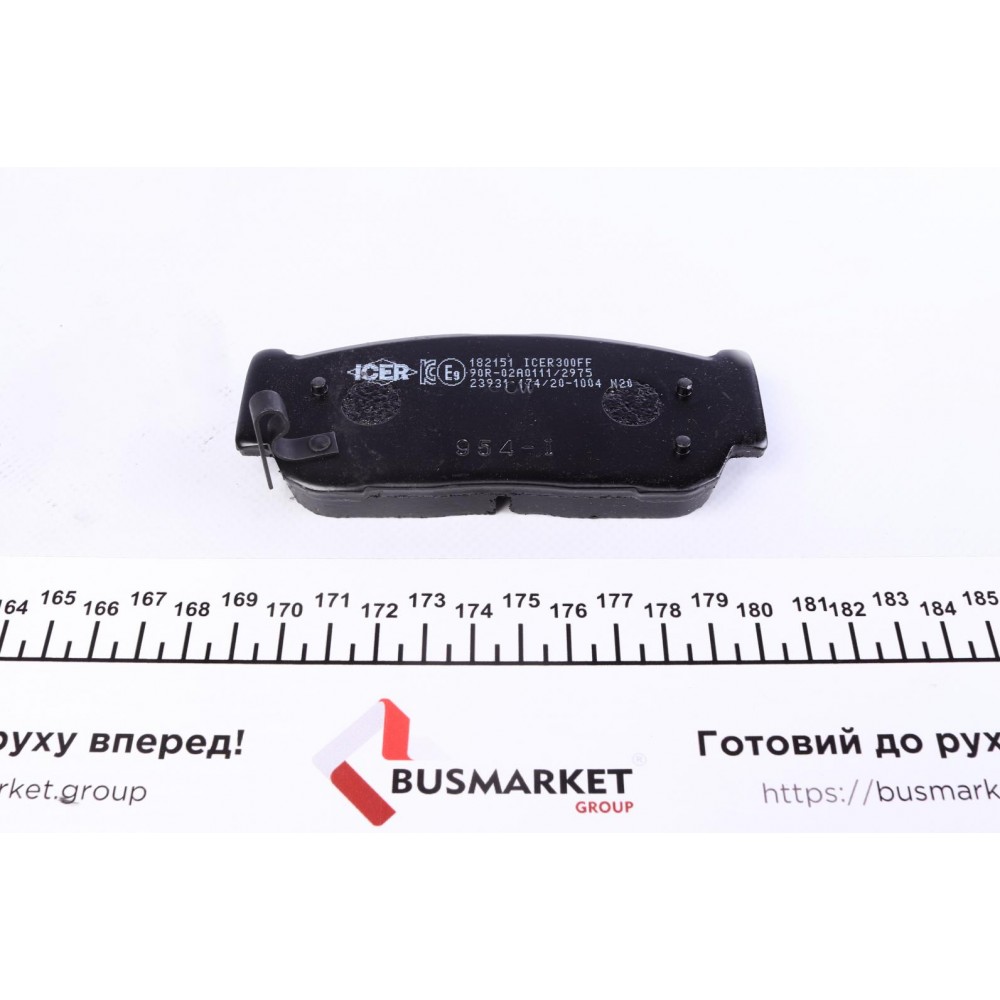 Колодки гальмівні (задні) Kia Cee'd 06-12/Sorento 02-/Carnival 05-/Ssangyong Rexton 02-/Kyron 05-