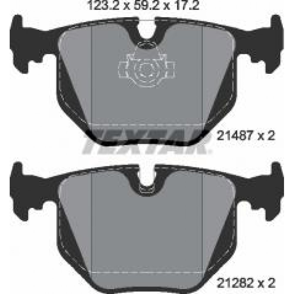 Колодки гальмівні (задні) BMW 3/5/X5 95- (Teves) Q+