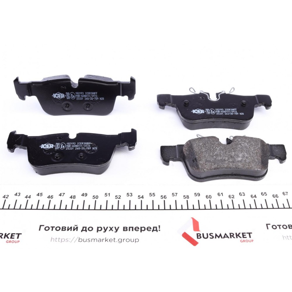 Колодки гальмівні (задні) BMW 1 (F52/F40)/X2 (F39) 17-/2 (F44-F46)/i3 (I01) 13-/X1 (F48)/Mini 14-