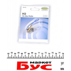 Автолампа H3 12V 55W PK22s Standard (блістер/1шт)