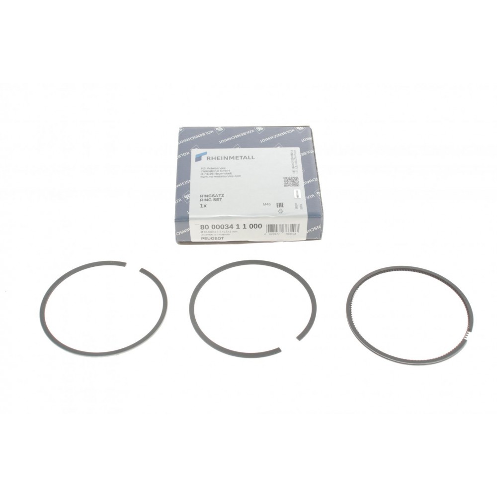 Кільця поршневі Citroen Berlingo/Peugeot Expert/Partner 1.8/1.8i 96-02 (83.00mm/STD) (1.5-1.5-3)