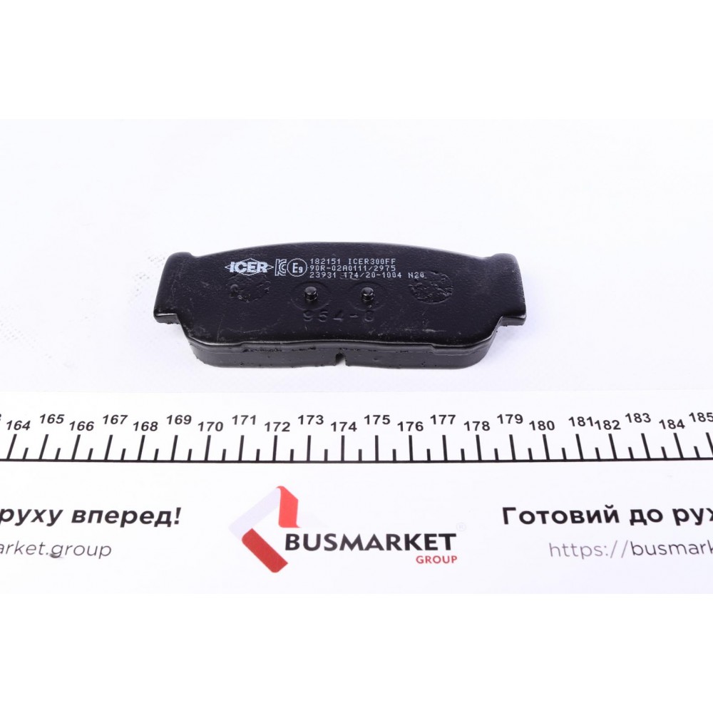 Колодки гальмівні (задні) Kia Cee'd 06-12/Sorento 02-/Carnival 05-/Ssangyong Rexton 02-/Kyron 05-