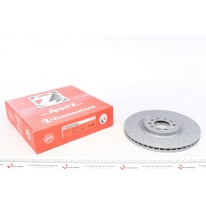 Диск гальмівний (передній) Audi A3 99-/VW Golf IV 97-05/Polo 02-09 (312x25) (з покр)(з отворами(вент)