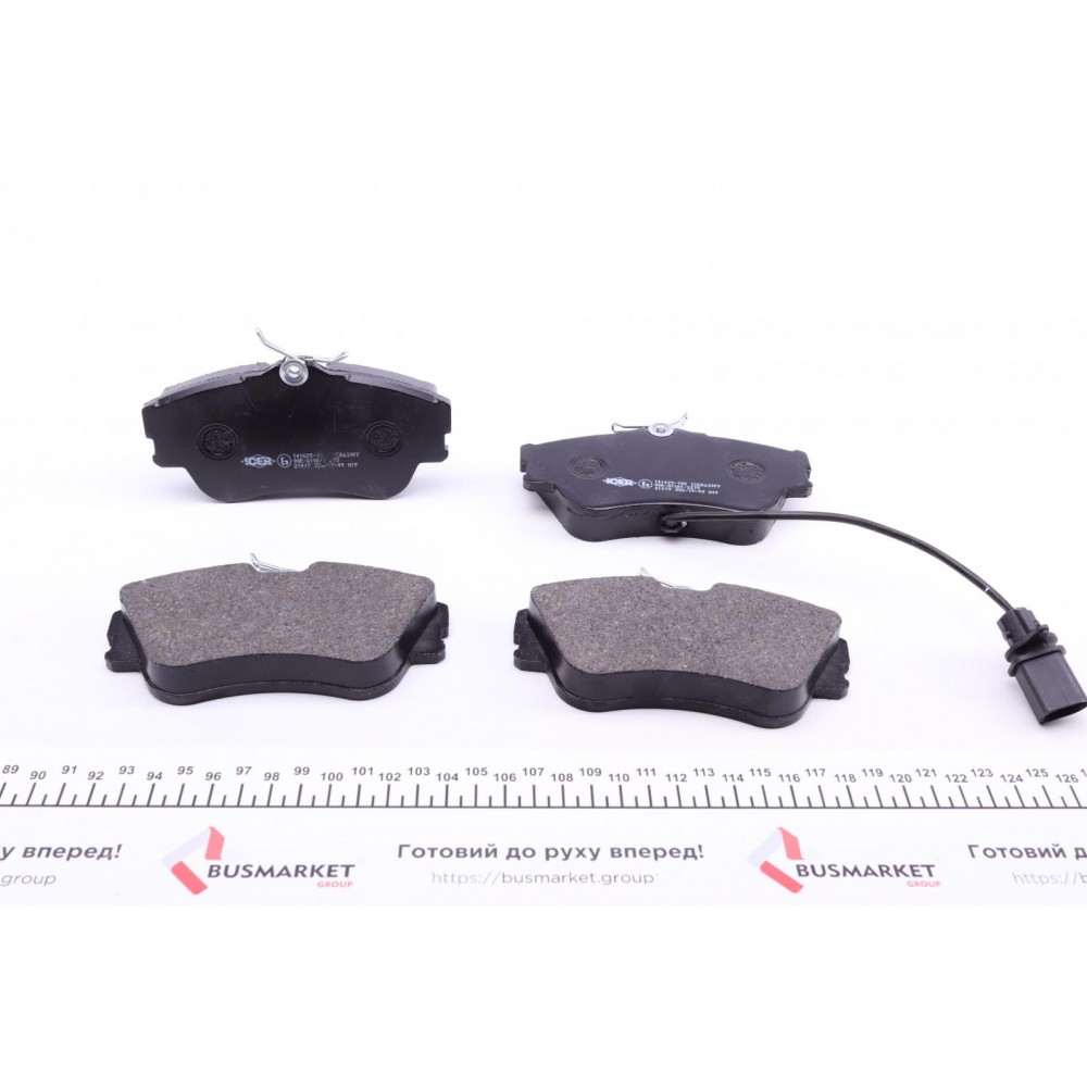 Колодки гальмівні (передні) VW T4 R15 90-03 (+датчик)