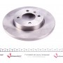 Диск гальмівний (передній) VW Caddy II/III/IV/Passat/Vento 1.4-2.0 88-04 (256x12.9)