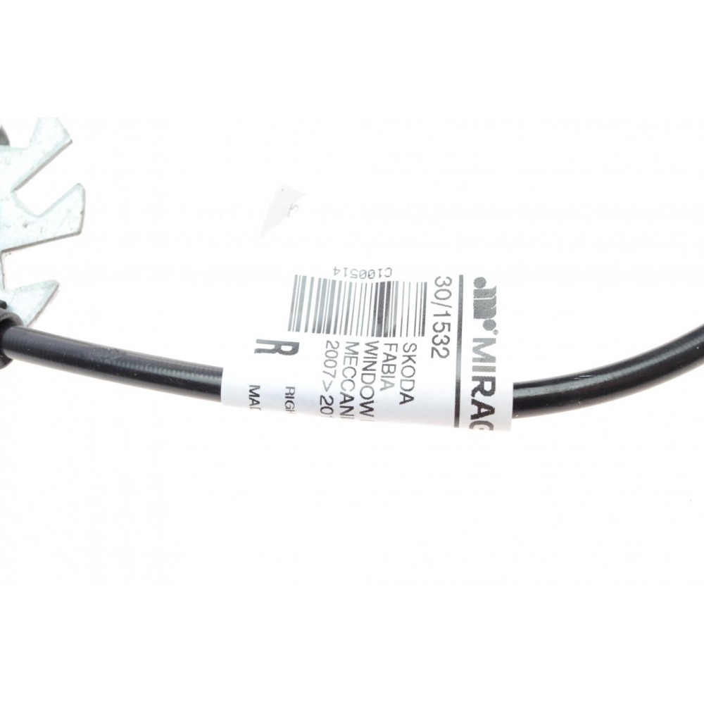 Склопідіймач (передній) Skoda Fabia 07-14 (R) (електро) (без моторчика)