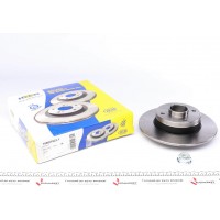Диск гальмівний (задній) Renault Megane 96-/Clio 05- (240х8)(+ABS)(з підшип.)(з покр.)(+ESP)(повний)