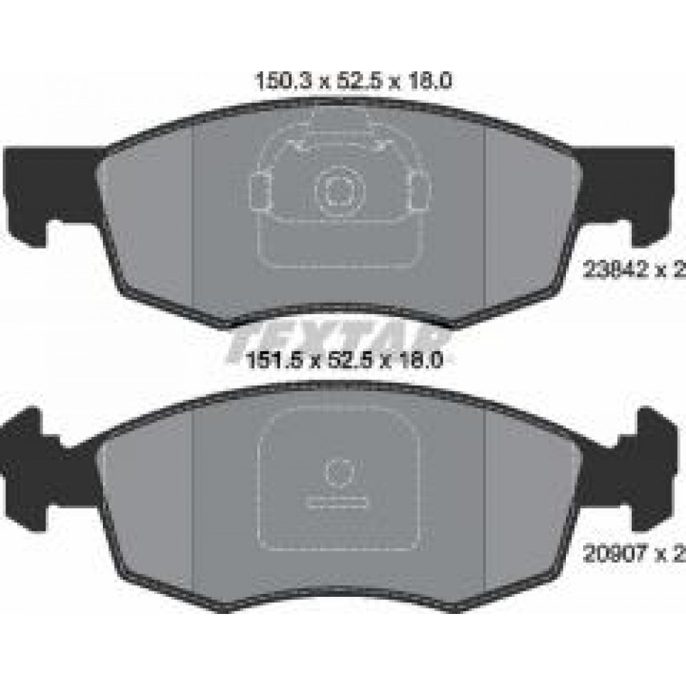 Колодки гальмівні (передні) Fiat Doblo 01-05 (Teves) Q+