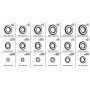 Набір кілець ущільнюючих (к-кт 225шт) O-ring (3x1mm-22x2mm)