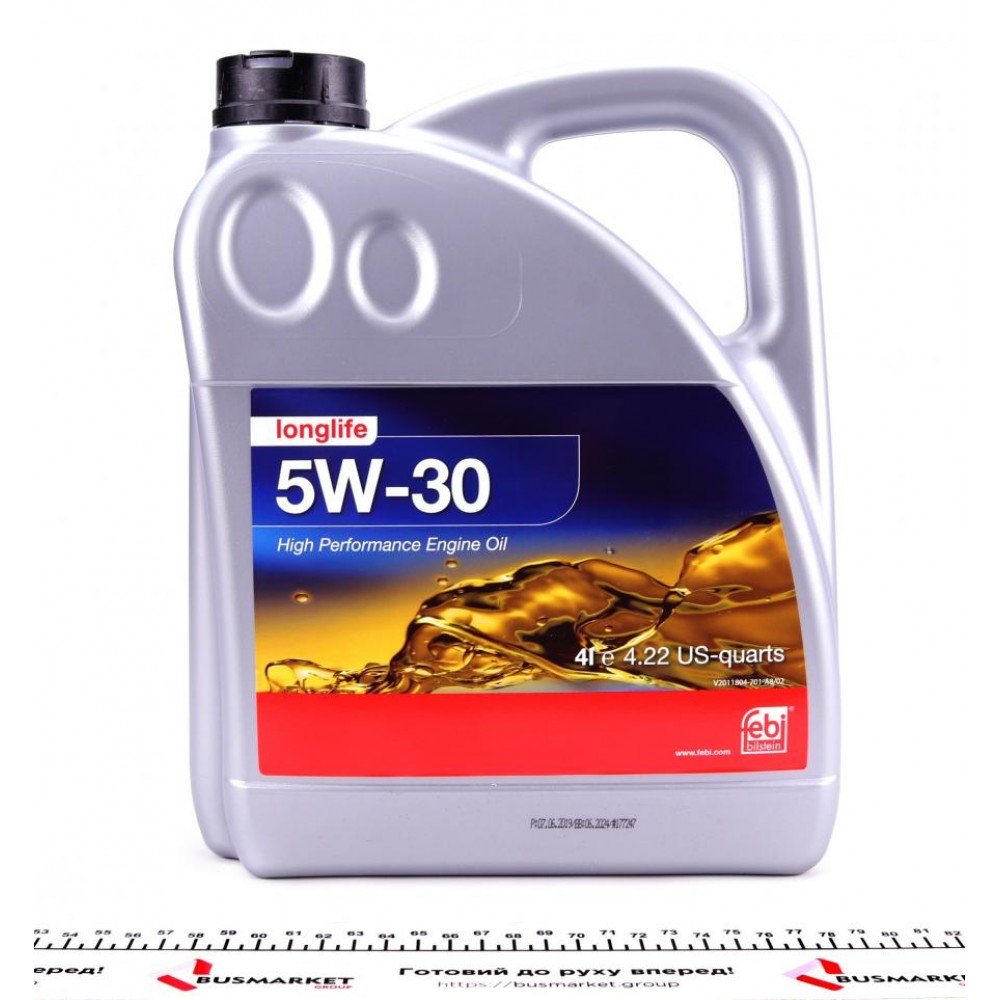 Олива Longlife 5W30 (4L) (GM Dexos 2/MB 229,51/229,52/VW 502 00/505 00/505 01)