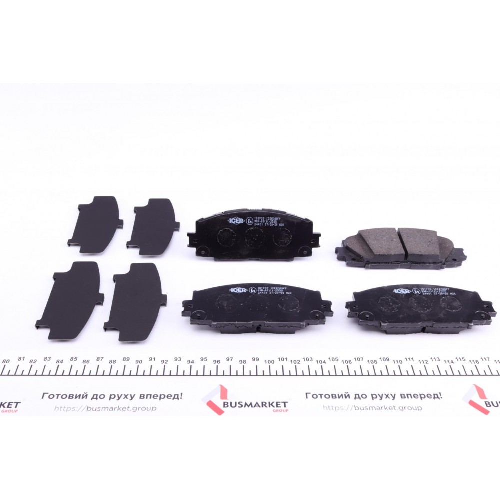 Колодки гальмівні (передні) Toyota Prius 08-/Corolla 12-/Lexus CT 10-