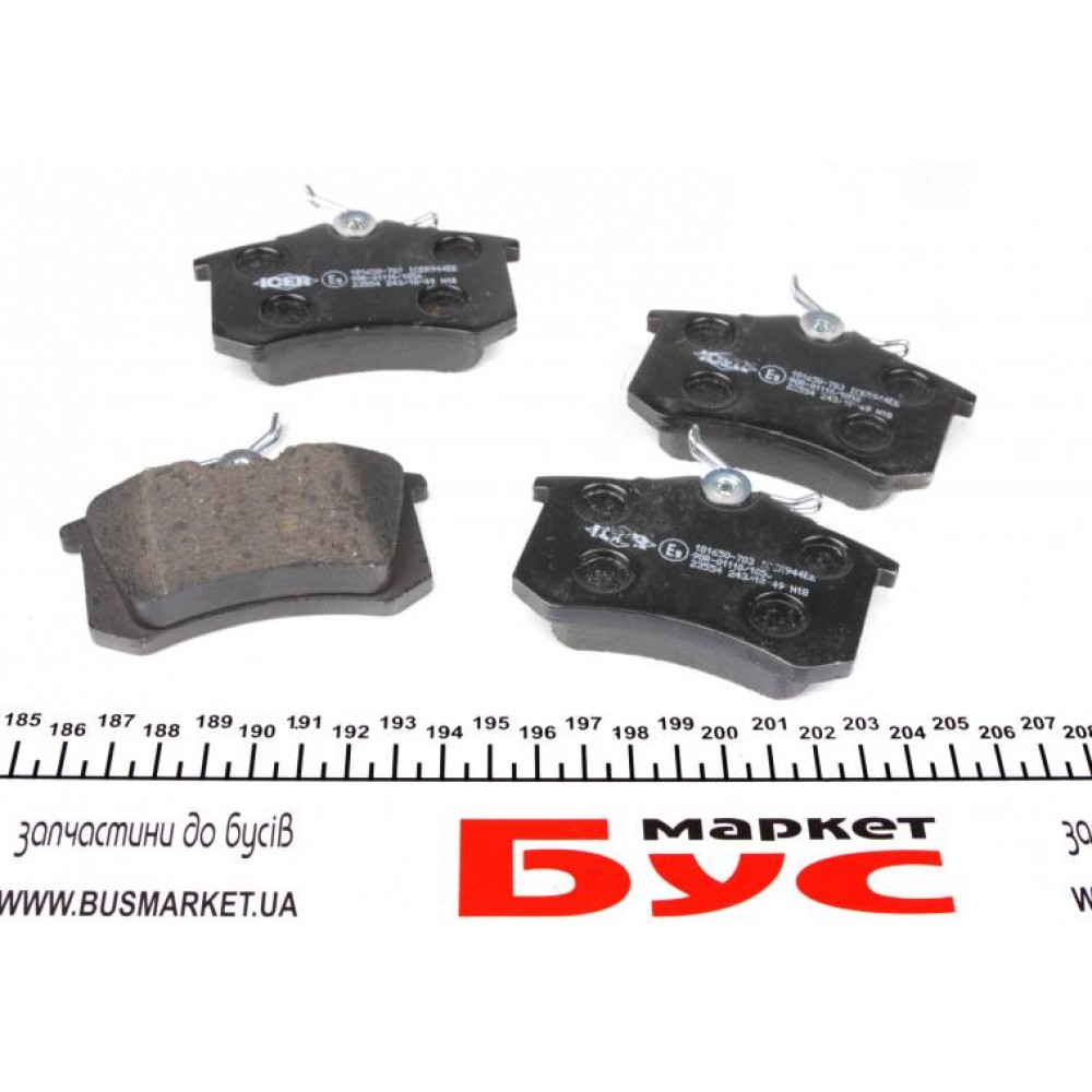 Колодки гальмівні (задні) Audi A4/A6/Renault Scenic/Megane 97-/Fluence/Citroen C3/C4 10-/Peugeot 06