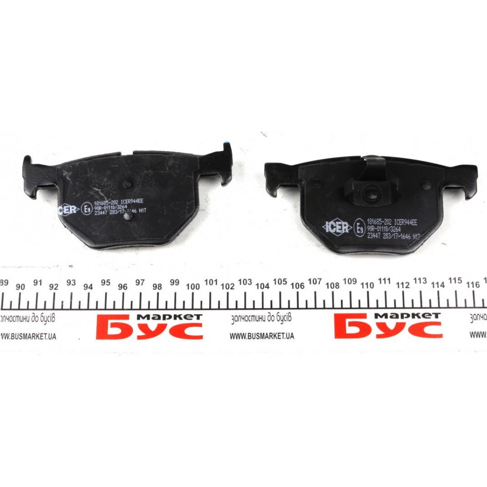 Колодки гальмівні (задні) BMW X5 (E70) 06-13/(F15/F85) 13-18/X6 (E71/E72) 08-14/(F16/F86) 14-19