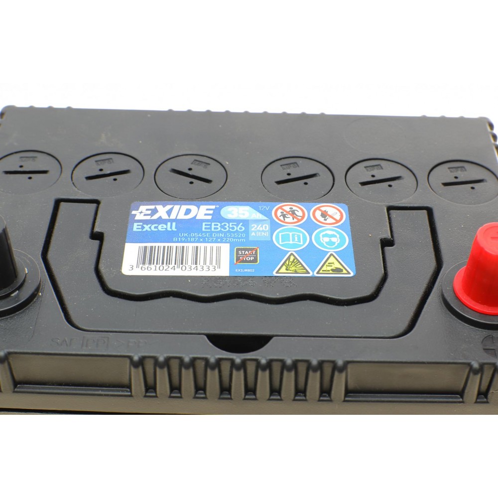 Акумуляторная батарея 35Ah/240A (187x127x220/+R/B00/B1) Excell