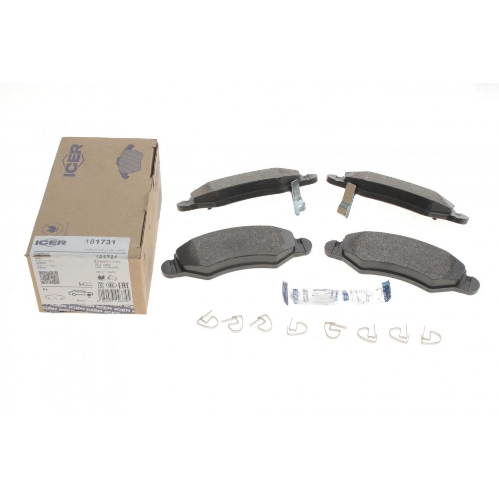 Колодки гальмівні (передні) Subaru Justy 03-/Opel Agila A 00-07