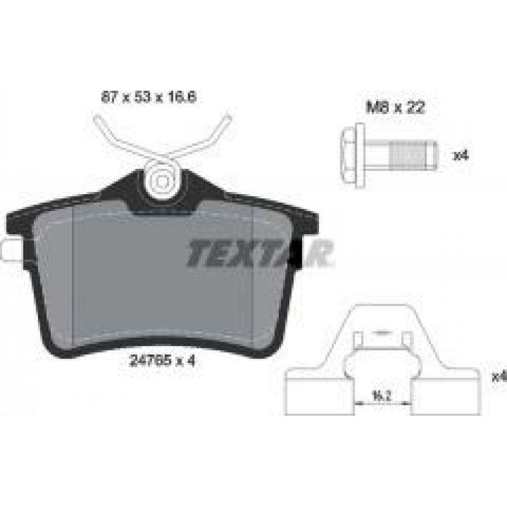 Колодки гальмівні (задні) Citroen Berlingo 08- (Lucas)