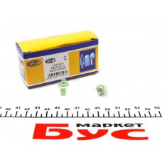 Автолампа 12V 2W BX8.5d (в щиток приладів/зелена)