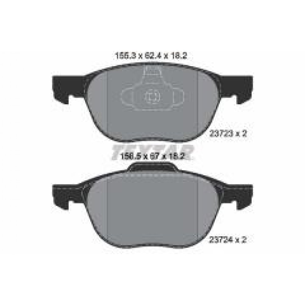 Колодки гальмівні (передні) Ford C-Max/Focus/Mazda 3/5 03- (Teves) Q+