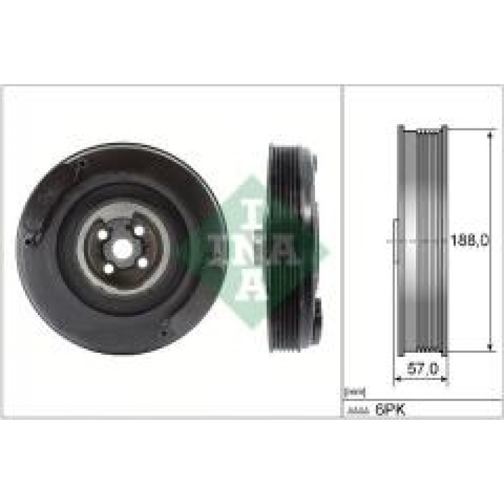 Шків колінвалу VW LT/T4/Crafter 2.5TDI