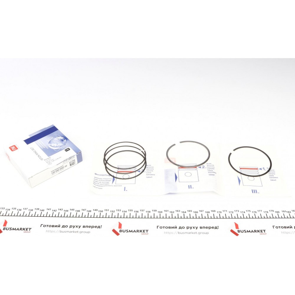 Кільця поршневі VW Golf V/VI/Passat 2.0FSI/TFSI 04- (82.50mm/STD) (1.2-1.5-2.0) = 8950660000