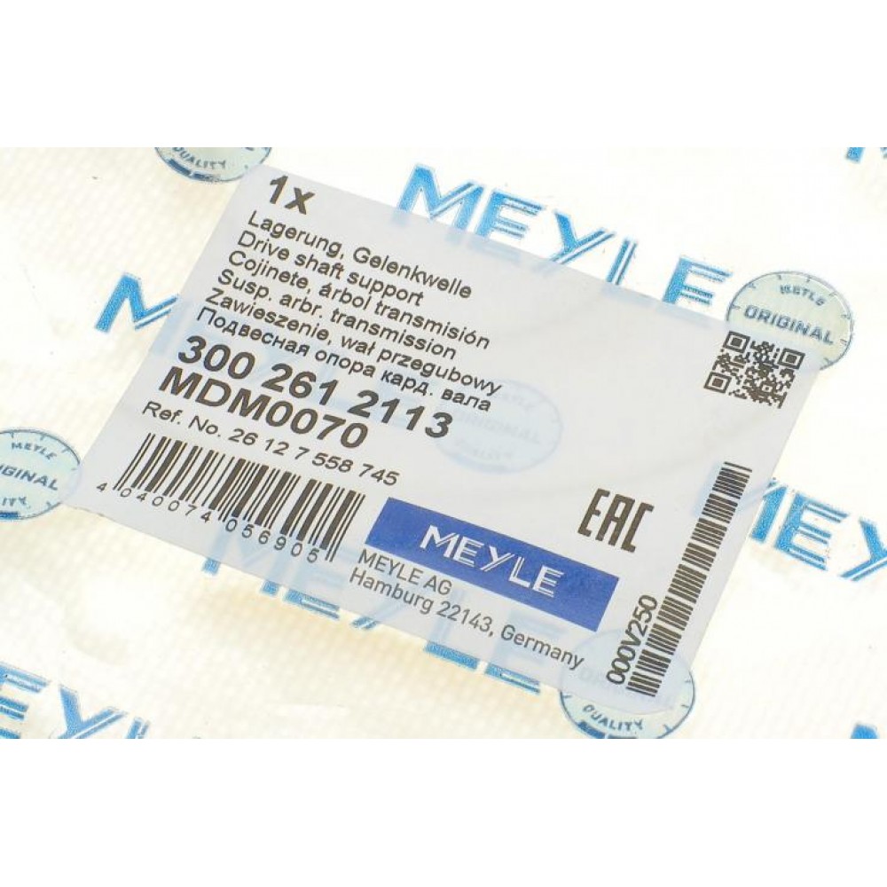 Підшипник підвісний BMW X3 (F25)/X5 (E70)/X6 (E71) 06-14 (d=30mm) M57/N52/N55/N62