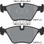 Колодки гальмівні (передні) BMW 5 (E39) 95- (Teves) Q+
