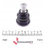 Опора кульова (передня/знизу) Renault Kadjar 15-/Nissan Qashqai/X-Trail 07-/Murano 03-(d=20mm/41mm)