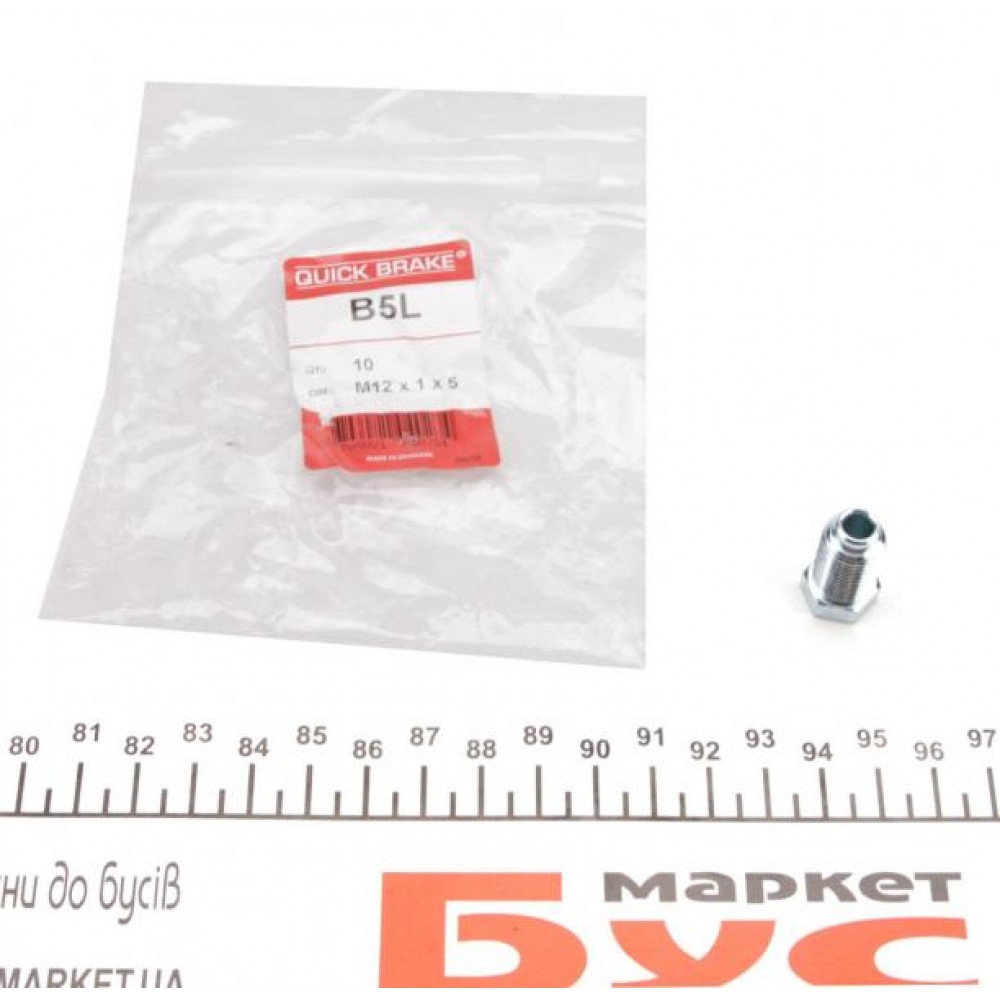 З'єднувач трубки гальмівний (M12x1/13x24/d=5.0)