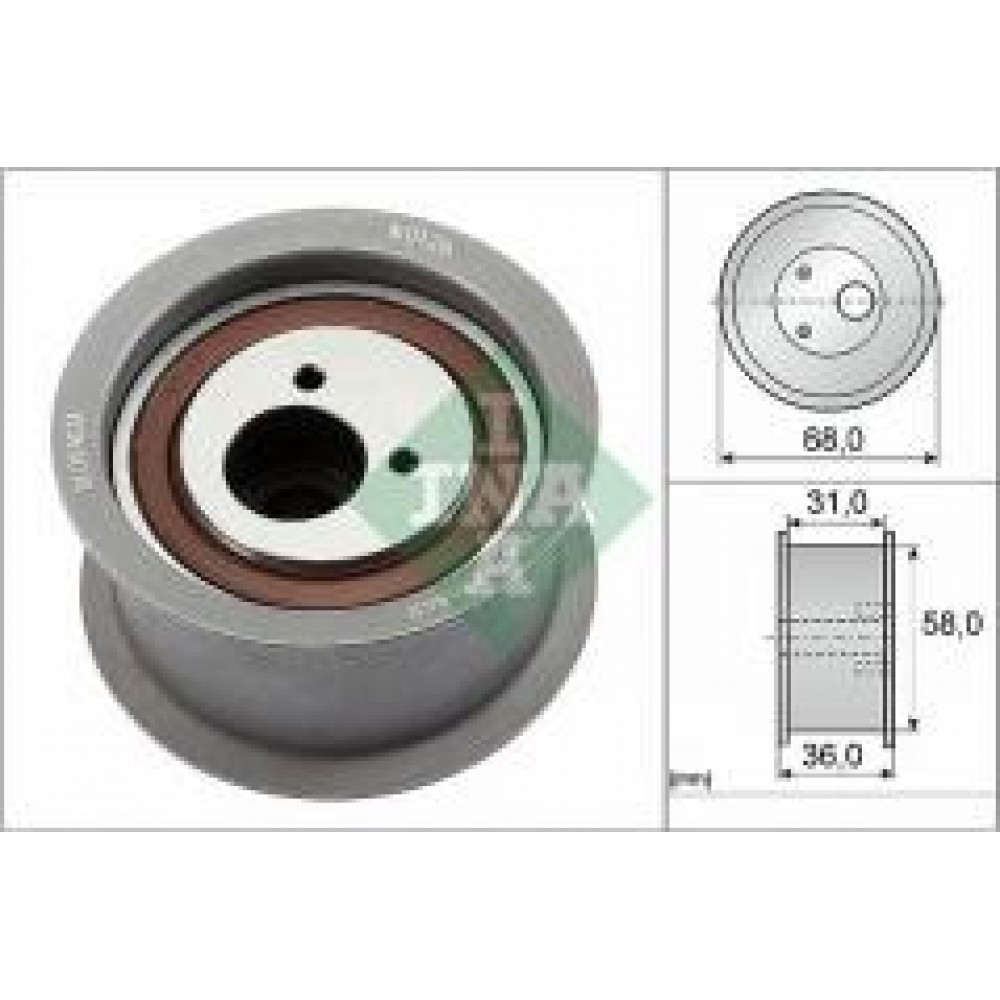 Ролик ГРМ Audi A6/A8 3.7/4.2 94-05/VW Touareg 4.2 02-06 (паразитний) (58х36)