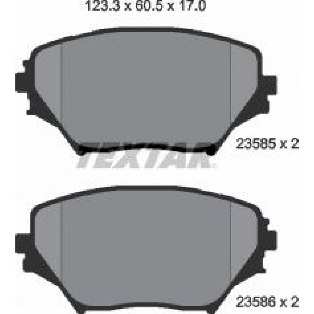 Колодки гальмівні (передні) Toyota Rav 4 II 00-05 (Akebono)