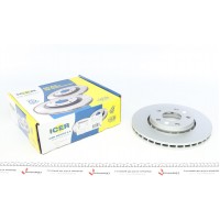 Диск гальмівний (передній) Renault Megane/Laguna/Scenic 08-/Duster 12- (280x24)(з покр.)(вентил.)