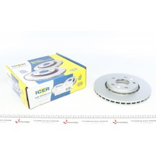Диск гальмівний (передній) Renault Megane/Laguna/Scenic 08-/Duster 12- (280x24)(з покр.)(вентил.)