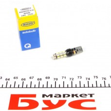 Автолампа W5W 24V 3W W2.1x9.5d LED (6000K/220 lm/5x Long Life) (1шт)
