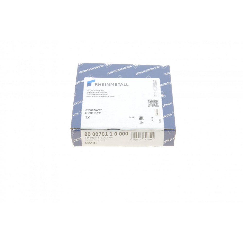 Кільця поршневі Smart Fortwo 0.8 CDi 07- (65.50mm/STD) (1.5-2.5-1.5)