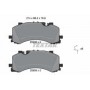 Колодки гальмівні (передні) Audi A6/A7/A8/Q7/Q8/VW Touareg 16- (Akebono) Q+