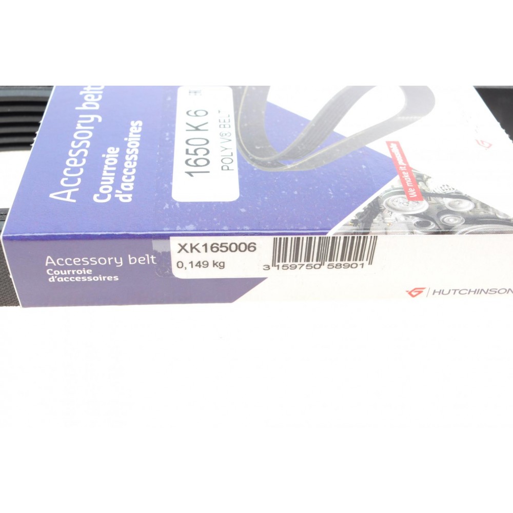 Ремінь генератора Renault Megane I/Ford Transit 2.0 94-00 (6PK1650)