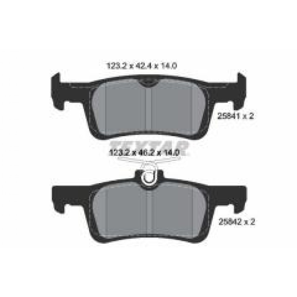 Колодки гальмівні (задні) Ford Fiesta 1.0 EcoBoost 17-/Peugeot 308 1.6 HDi 14- (Teves) Q+