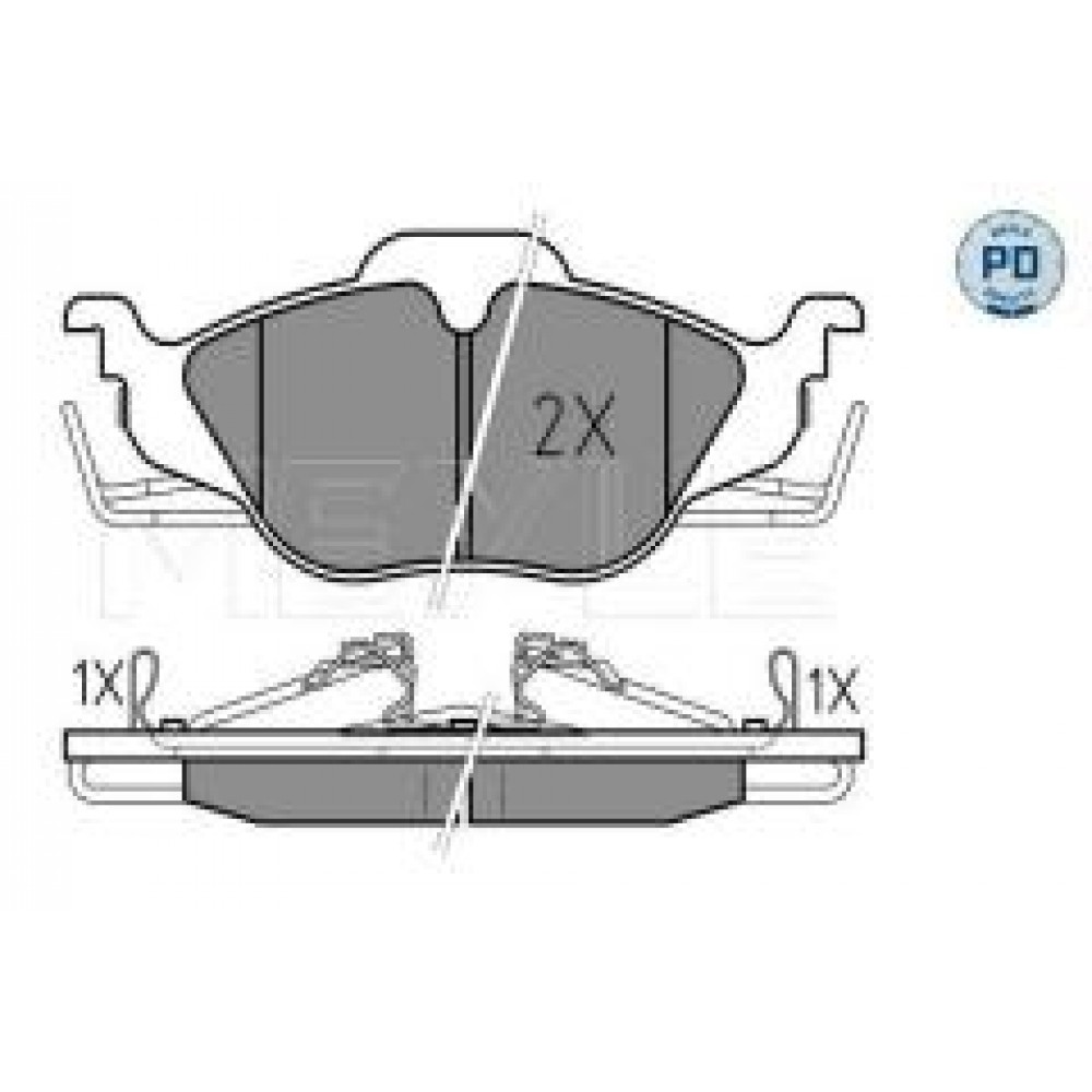 Колодки гальмівні (передні) Opel Astra G/Zafira A 98-09