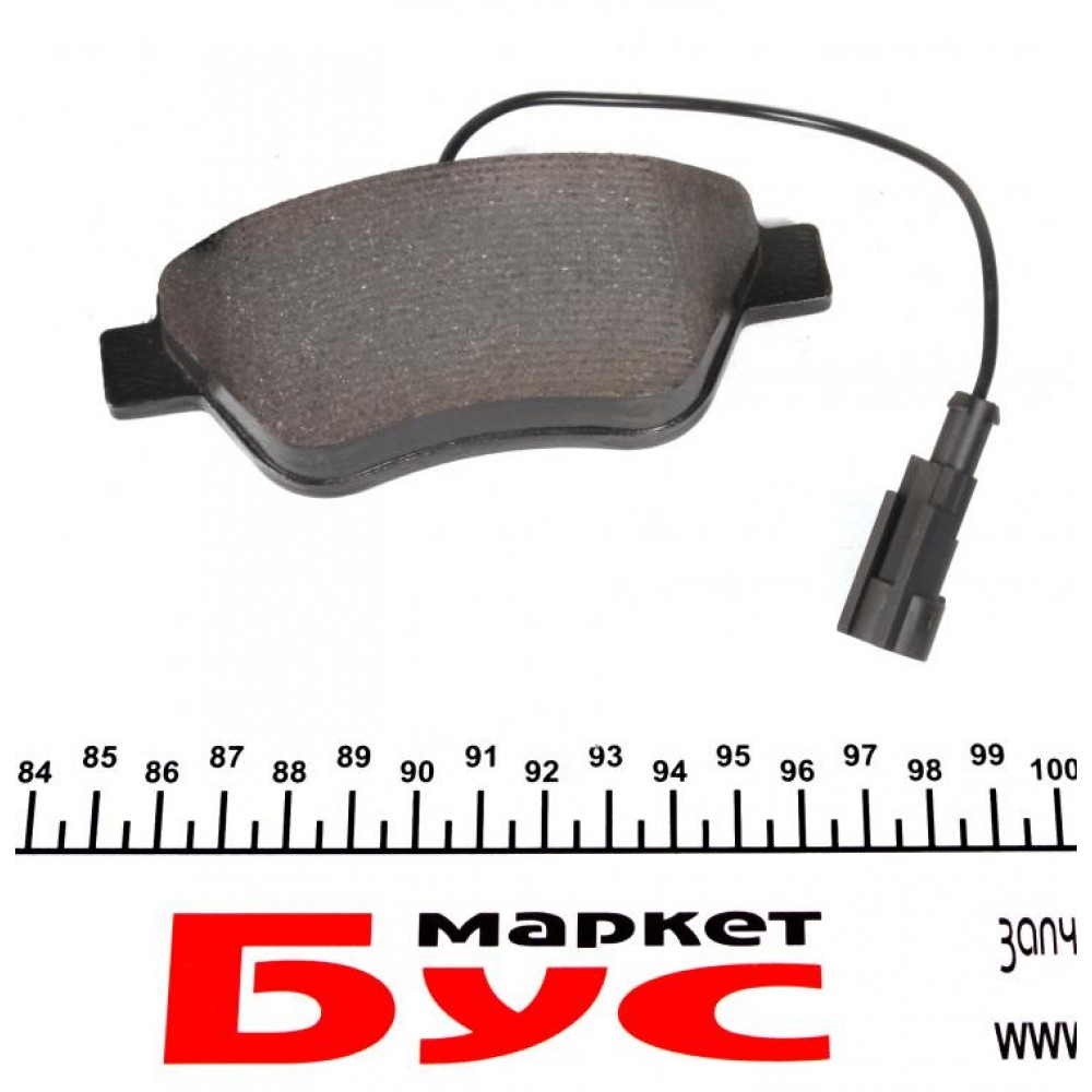 Колодки гальмівні (передні) Fiat Doblo/Citroen Nemo/Peugeot Bipper 08- (Bosch) Q+ (з датчиком)