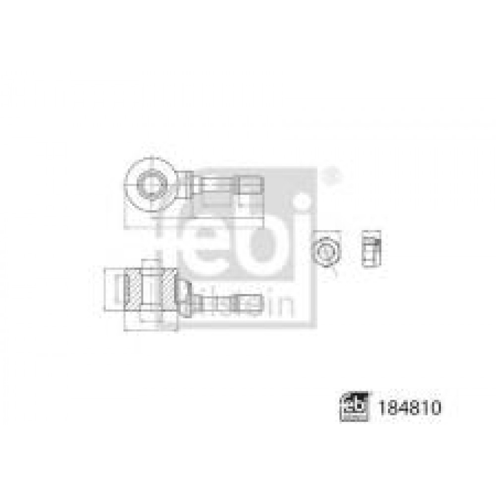 Тяга стабілізатора (переднього) VW Caddy II 1.6/1.9TDI 95-04 (L=97.5mm)