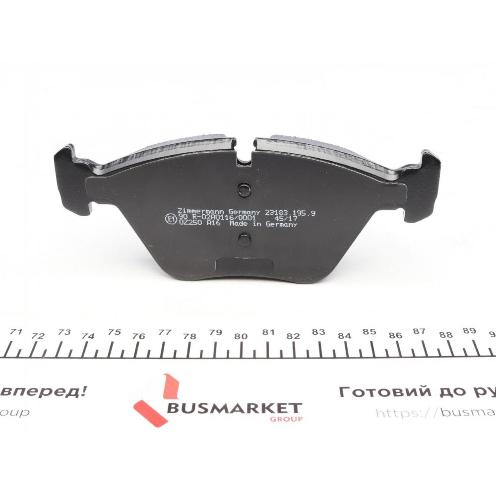 Колодки гальмівні (передні) BMW 3 (E46) 98-07/ X3 (E83)03-11 (Ate-Teves)